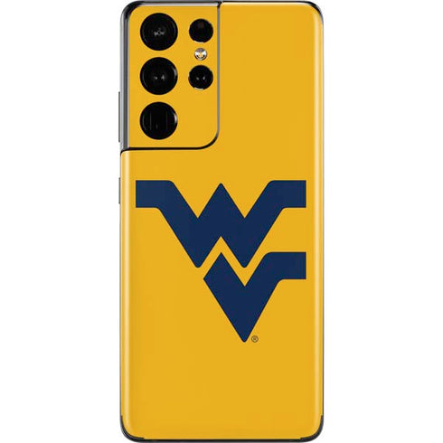 West Virginia University Yellow Background Galaxy S21 Ultra 5G Skin